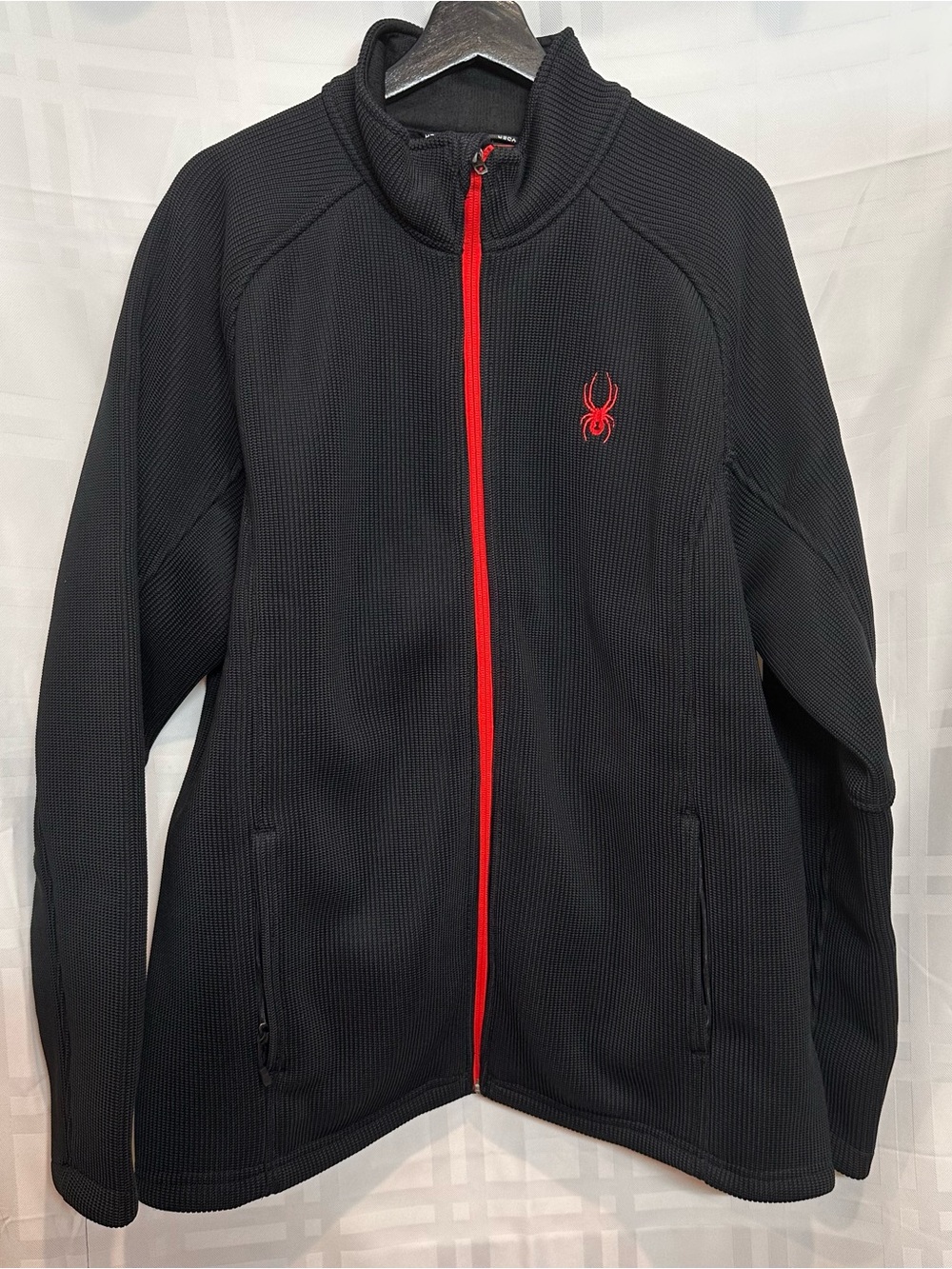 Spyder Black Jacket with Red Accents